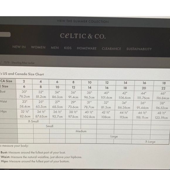 Celtic & Co. Sheepskin Biker Jacket US 4/UK 8 - Picture 14 of 14